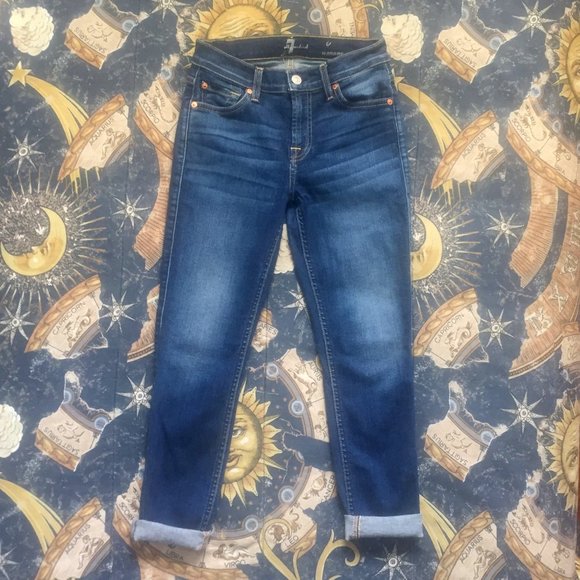 7 for all mankind crop roxanne jeans - Picture 2 of 13